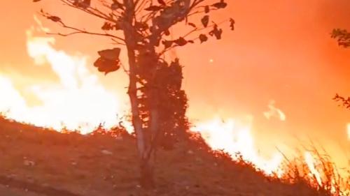 Incêndio aconteceu no Morro do Vicente Soela