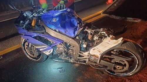 Acidente aconteceu na altura do km 91, na noite de segunda-feira (13)