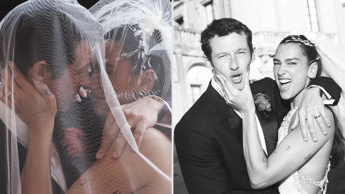 Dua Lipa abre álbum de fotos do casamento com Callum Turner