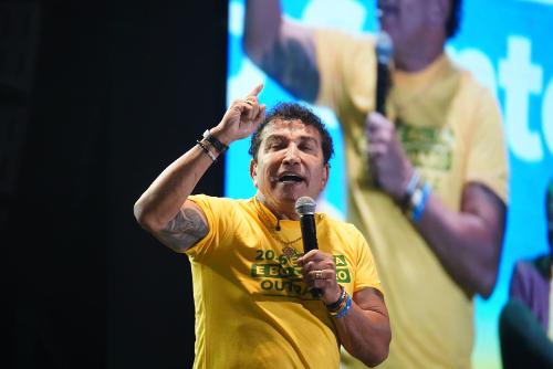 Magno Malta discursa em encontro estadual do PL