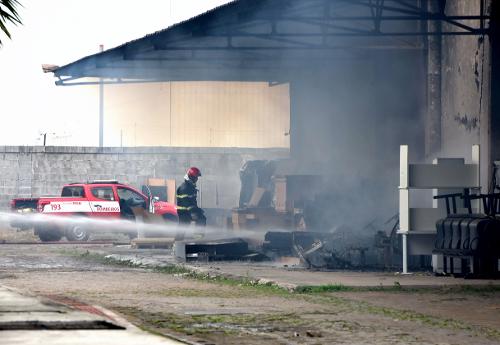 Incêndio destrói Arquivo Geral do Ttribunal de Justiça do ES
