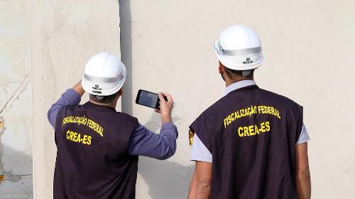 Crea constata risco em obra de Vila Velha