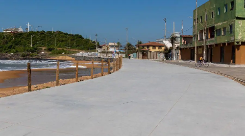 Orla de Vila Velha, urbanização, região da Ponta da Fruta
