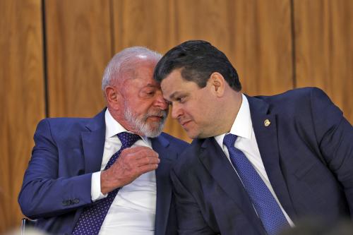 Presidente Luiz Inácio Lula da Silva e presidente do Senado, Davi Alcolumbre