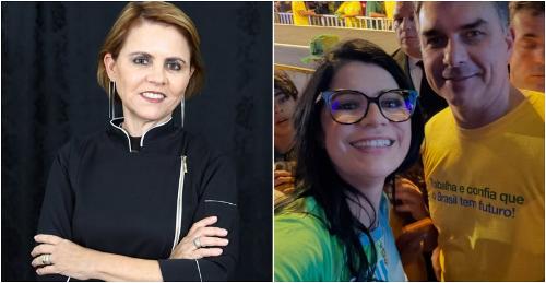 Val Meirelles e Bispa Eliana (com Flávio Bolsonaro)