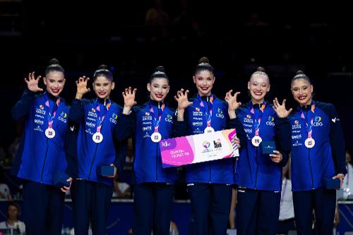 Brasil conquista bronze no mundial e garante vaga olímpica na ginástica rítmica