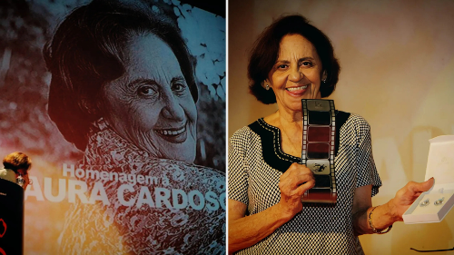 Laura Cardoso recebeu o Troféu Marlin Azul no Festival de Vitória em 2012