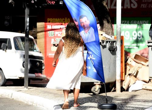 Wind banner no Centro de Vitória