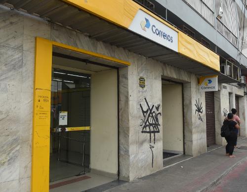 Agência do Correios na Avenida Jerônimo Monteiro, Glória, Vila Velha