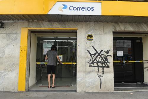 Agência do Correios na Avenida Jerônimo Monteiro, Glória, Vila Velha