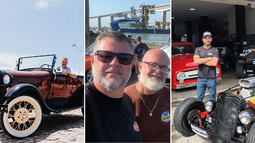 Colecionadores de carros clássicos no Espírito Santo