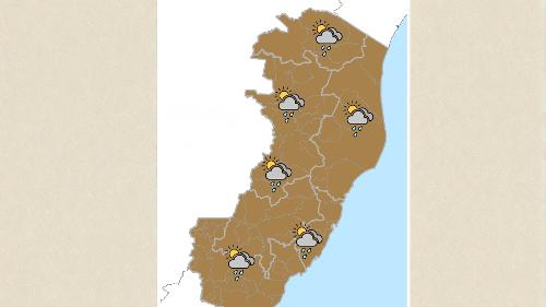 Domingo de chuva no ES com alerta de tempestade e queda nos termômetros