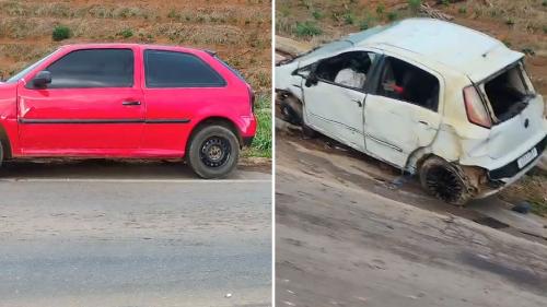 Acidente aconteceu na madrugada deste sábado (12)