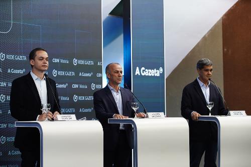 Lorenzo Pazolini, Helder Salomão e Ricardo Ferraço participam de debate