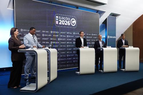 Debate CBN e A Gazeta com os candidatos ao governo do ES, Lorenzo Pazolini, Helder Salomão e Ricardo Ferraço