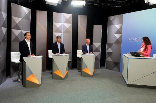 Debate na TV Gazeta com os candidatos ao Governo do ES : Helder salomao, Ricardo Ferraço, e Lorenzo Pazolini