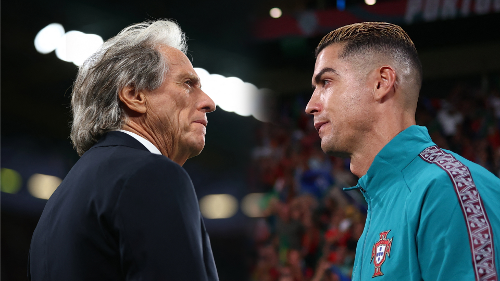 Jorge Jesus e Cristiano Ronaldo