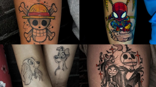 Tatuagens geek, feitas por Matheus e Thiago, do estúdio Âncora