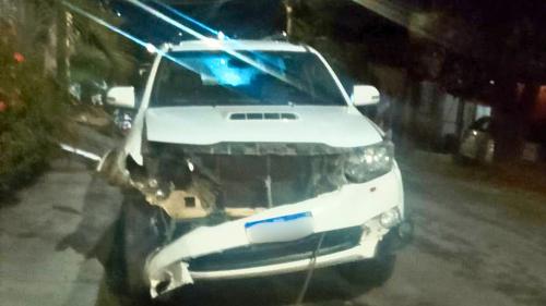 Toyota Hilux envolvida em acidente com morte em Cachoeiro de Itapemirim