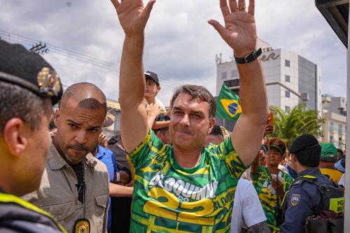 Ato com Flávio Bolsonaro em Vitória