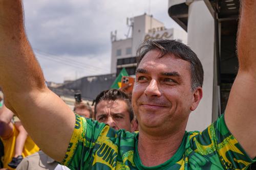 Ato com Flávio Bolsonaro em Vitória