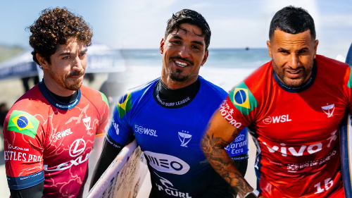 Yago Dora, Gabriel Medina e Ítalo Ferreira avançam à semi em Peniche e Brasil se garante na 9ª decisão do ano na WSL