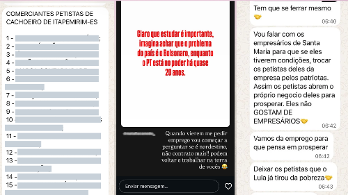 Publicações nas redes sociais incentiva a não contratação de petistas após o segundo turno das eleições de 2026
