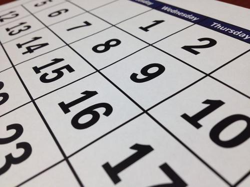 Calendário, feriados