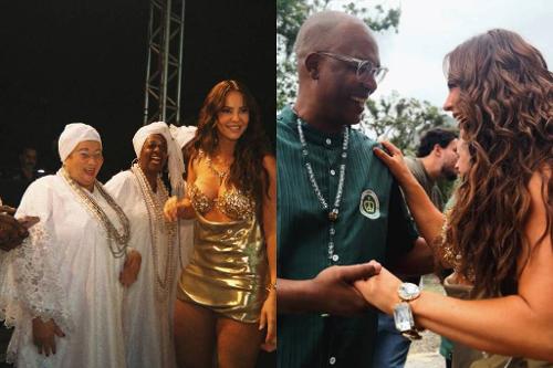 Paolla Oliveira é recebida com festa na Imperatriz